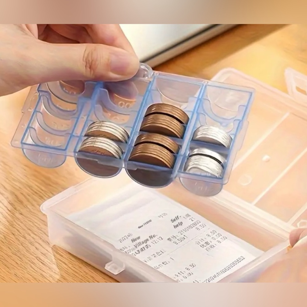 Clear Coin Organizer Box - Picture 2 of 11